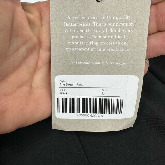 Everlane Women’s NWT Black‎ Minimalist Luxury The Dream Pant Med/W30/L27 - Picture 5 of 11
